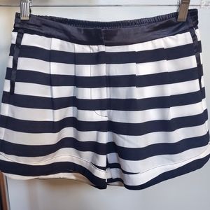 Black and White Dress Shorts